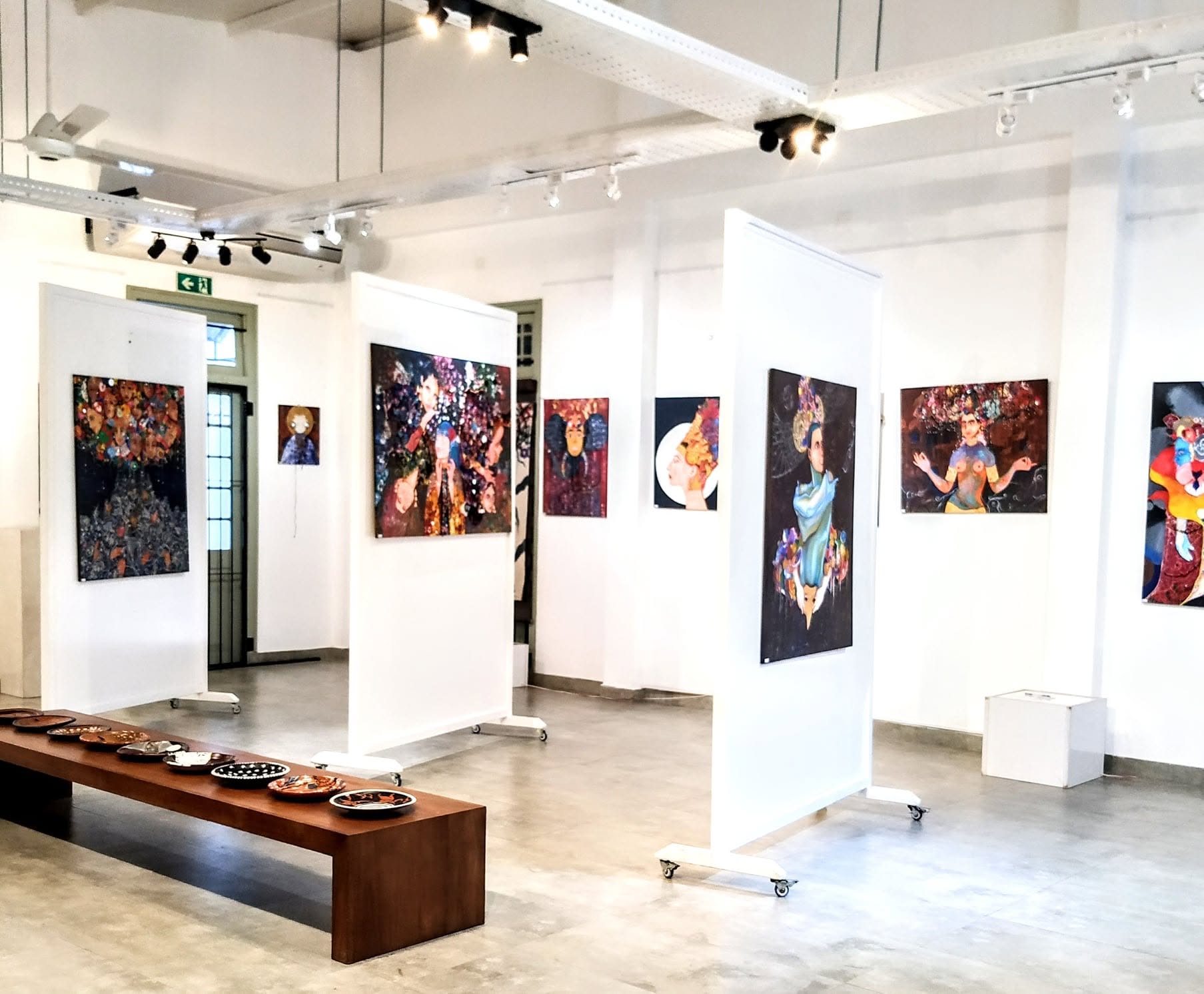 Interior view of Ceylon Art Gallery